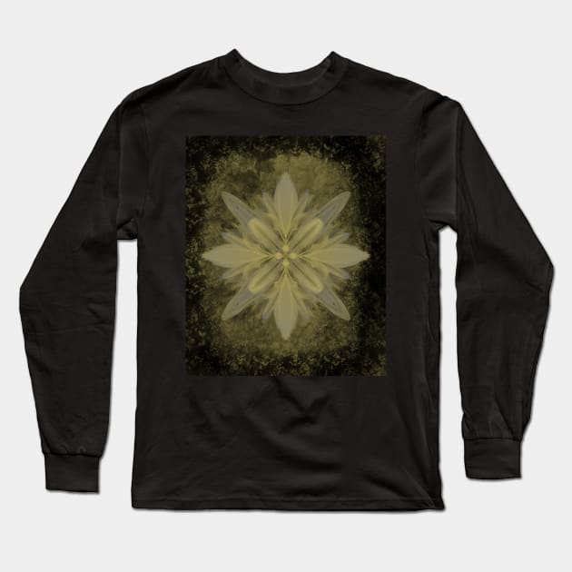 Gold flower Long Sleeve T-Shirt by Kcinnik